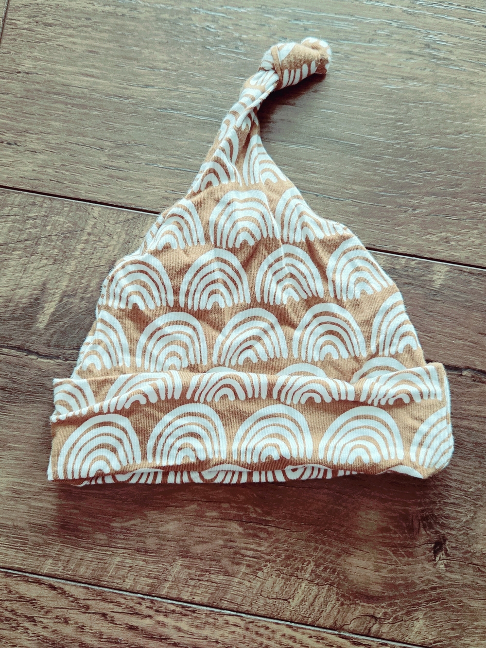 Little Sleepies Rust Rainbow Knot Newborn Hat